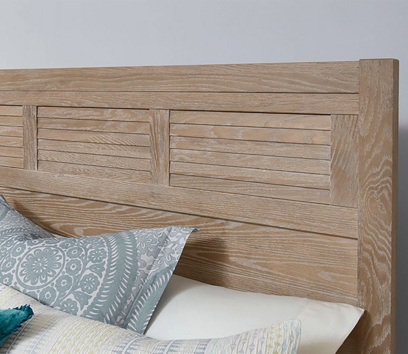 Vaughan Bassett Passageways Deep Sand Louvered Headboard