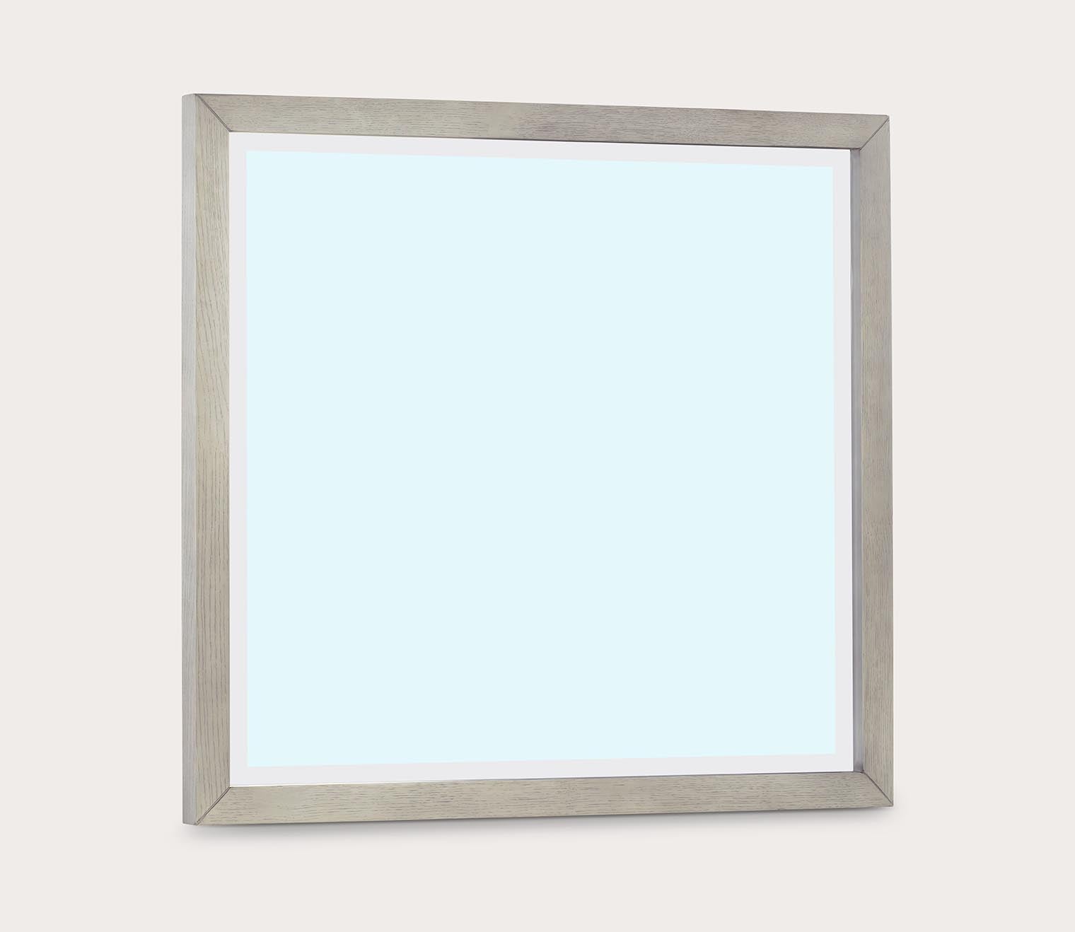 Modus Furniture Argento Misty Grey Oak Frame Mirror