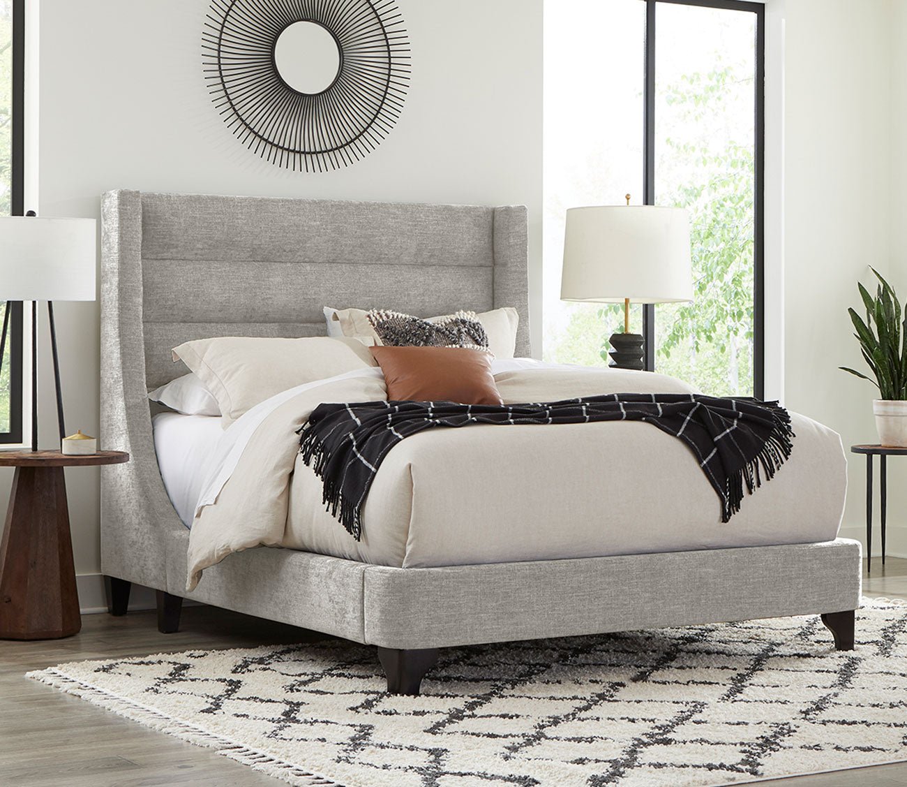 Parker House Jacob Fabric Upholstered Panel Bed
