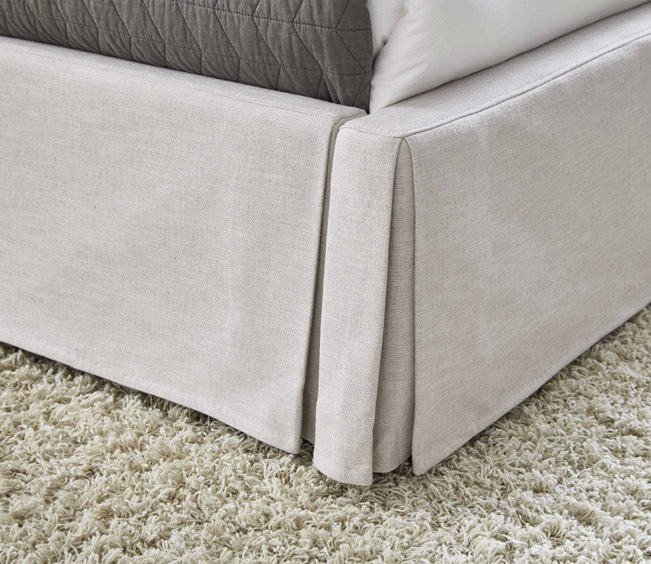 Modus Furniture Hera Upholstered Skirted Panel Bed 4 Modus Furniture Hera Upholstered Skirted Panel Bed