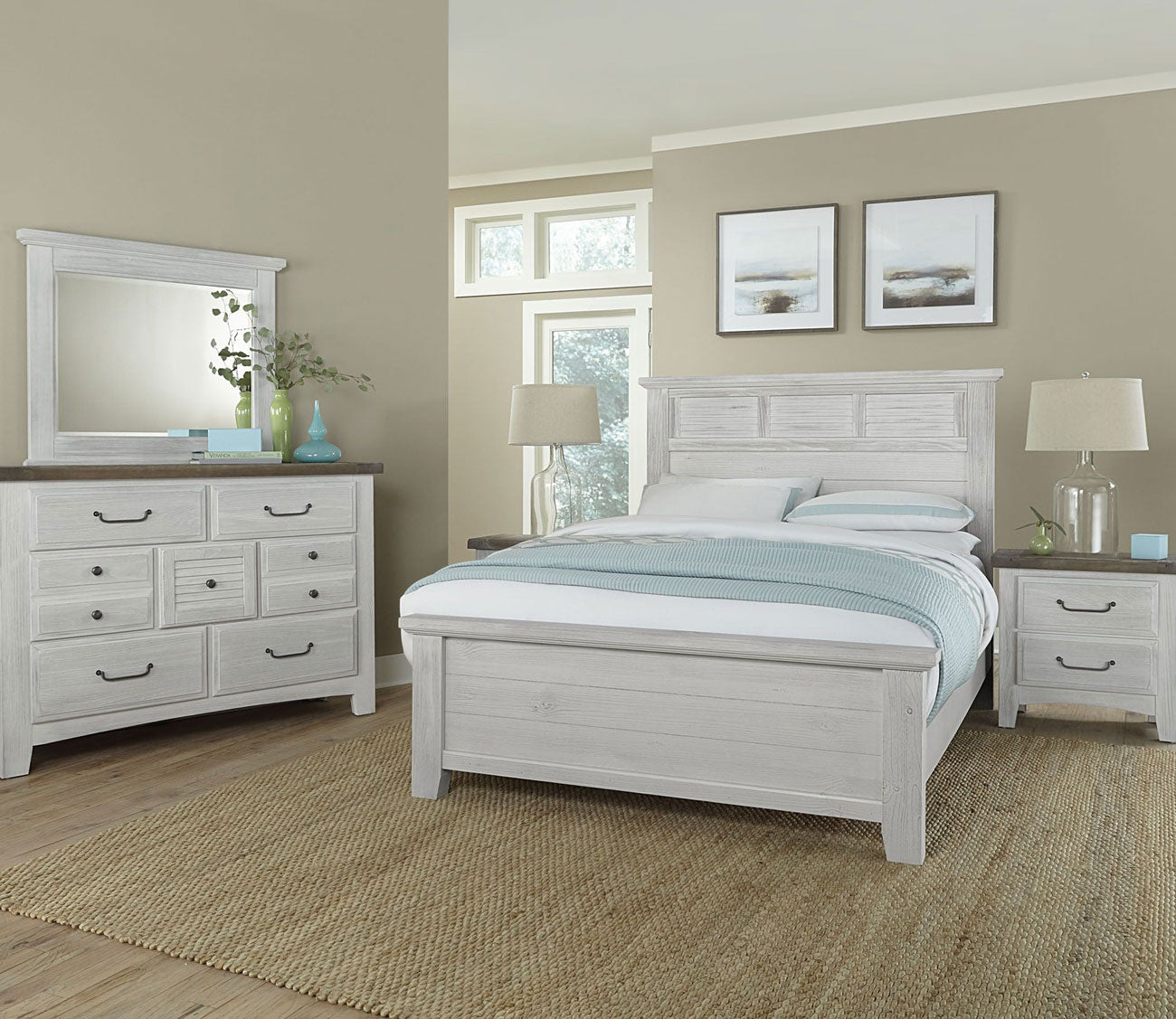 Vaughan Bassett Sawmill Louver Bed - Floor Sample