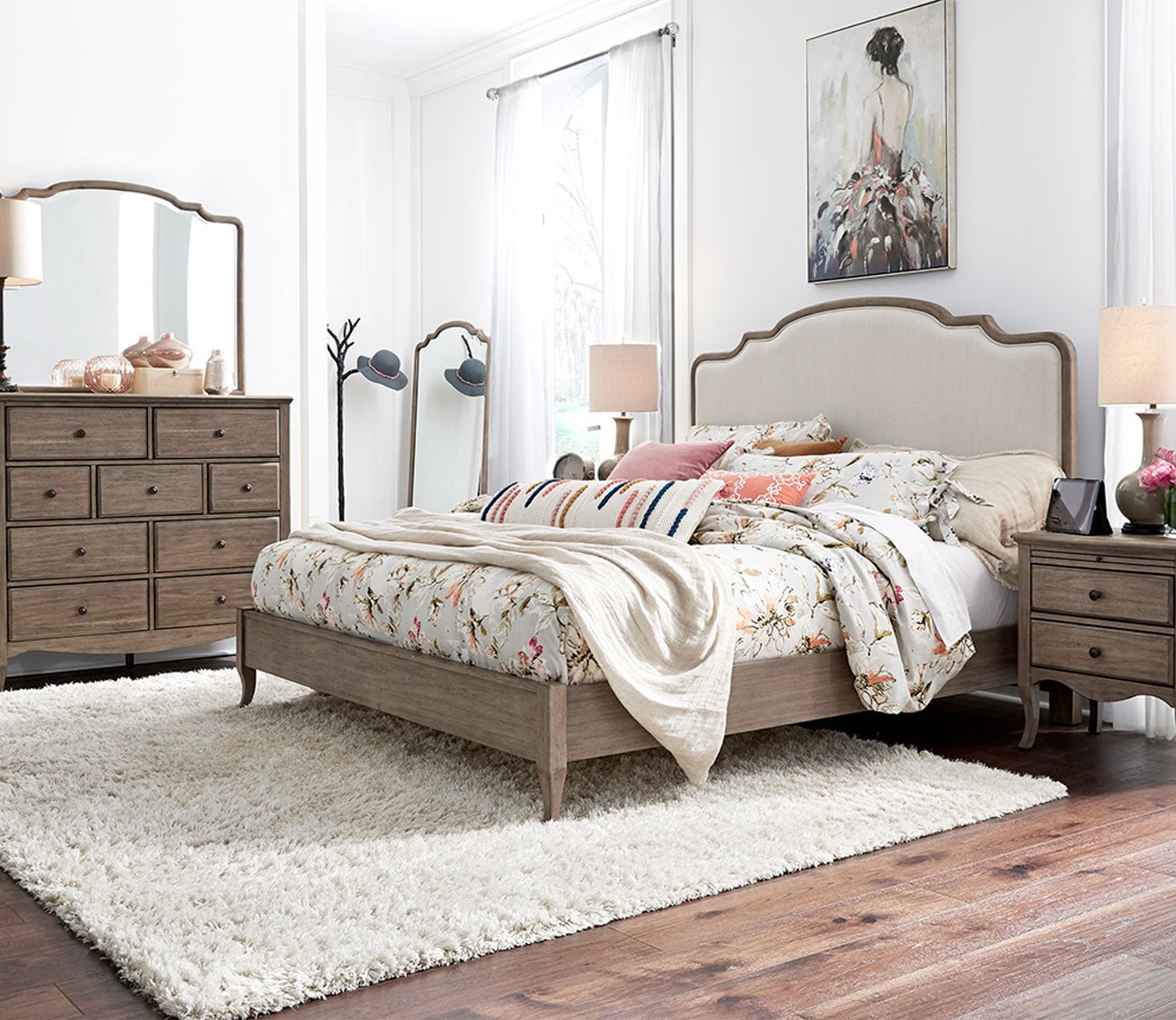 Aspen Home Provence Upholstered Bed