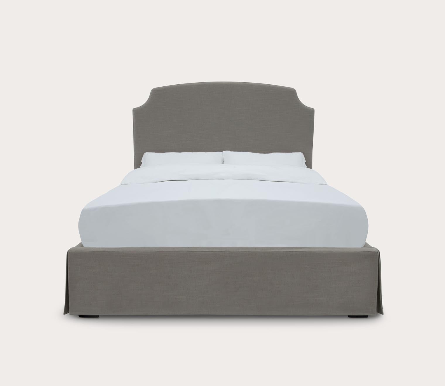 Modus Furniture Laurel Upholstered Skirted Panel Bed 6 Modus Furniture Laurel Upholstered Skirted Panel Bed