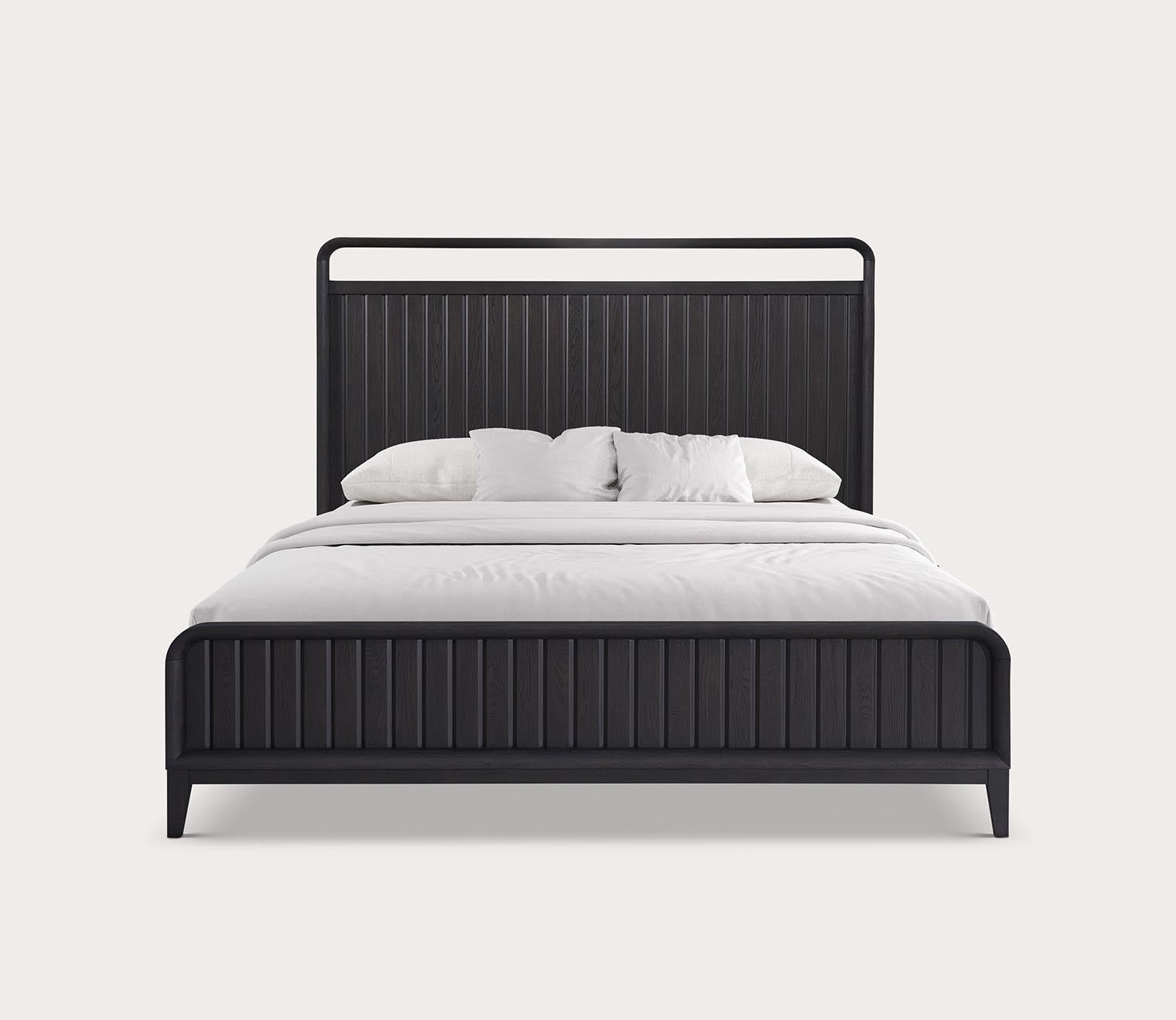 Elure Wood Open Panel Bed 4 Elure Wood Open Panel Bed