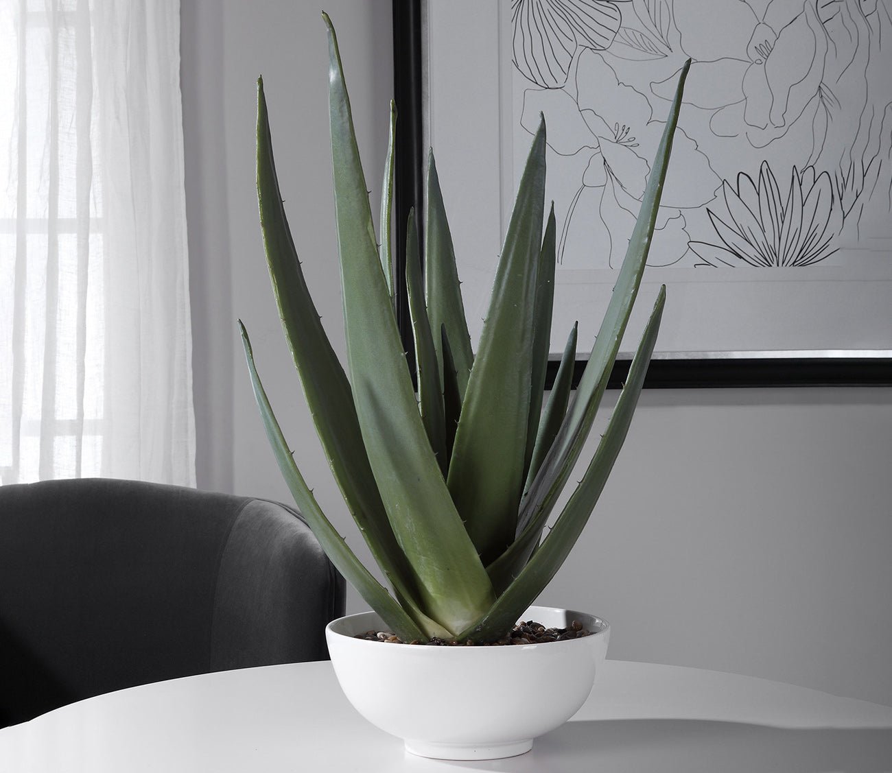 Uttermost Evarado Aloe Planter 6 Uttermost Evarado Aloe Planter