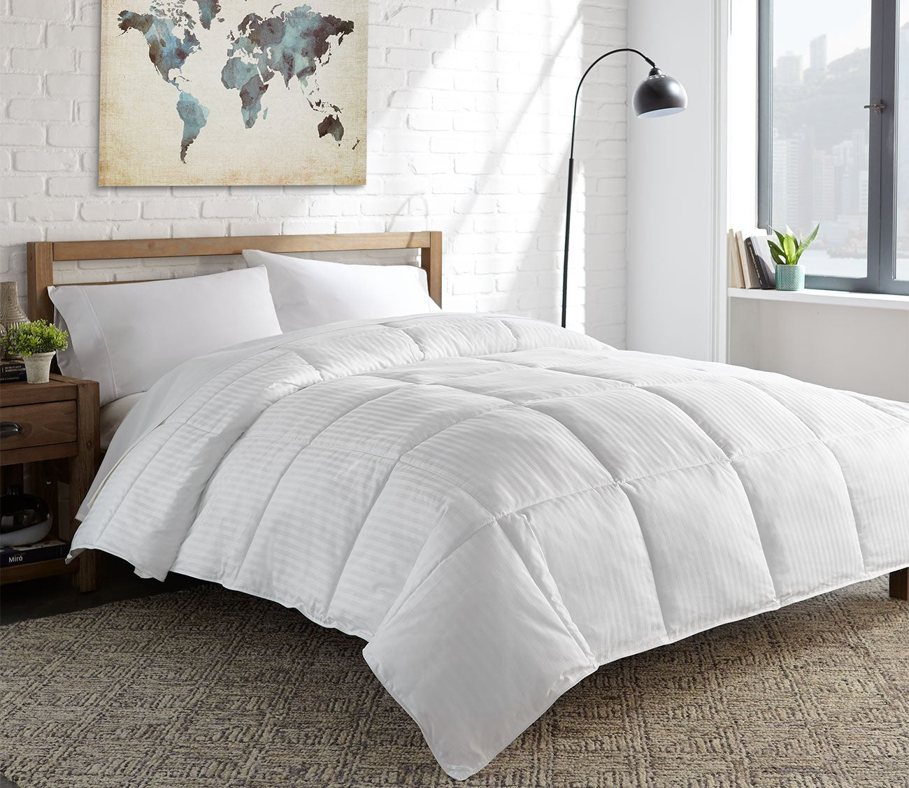 Eddie Bauer Cotton Damask Luxury Down Alternative Comforter