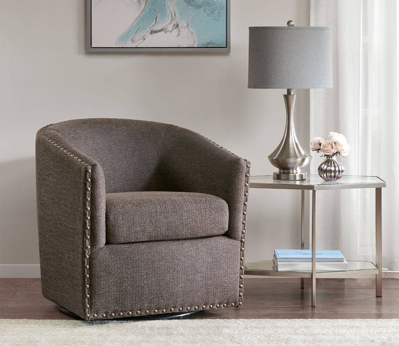 Madison Park Tyler Swivel Accent Chair