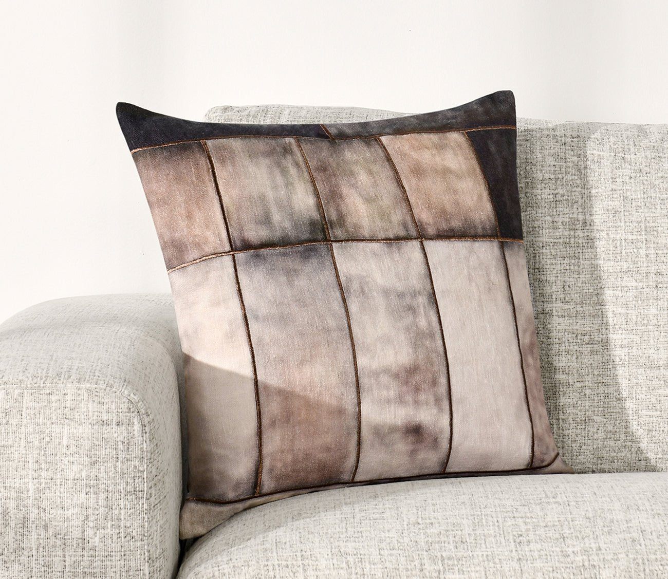 Villa by Classic Home Maude Penny Brown Throw Pillow