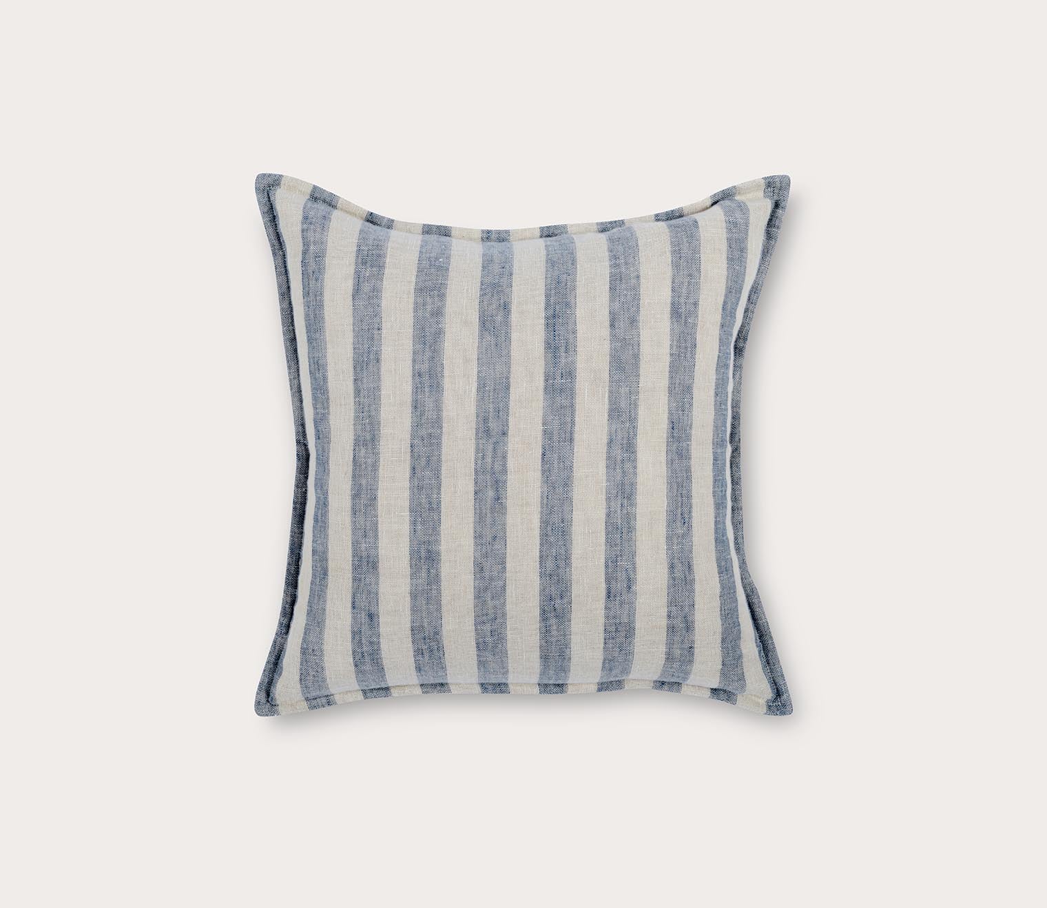Villa by Classic Home Cyprus Ivory Blue Throw Pillow