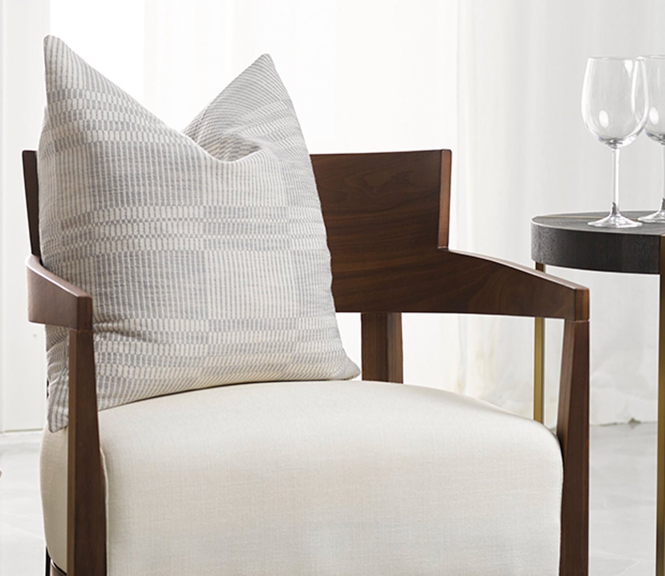 Villa by Classic Home Newton Gray Throw Pillow