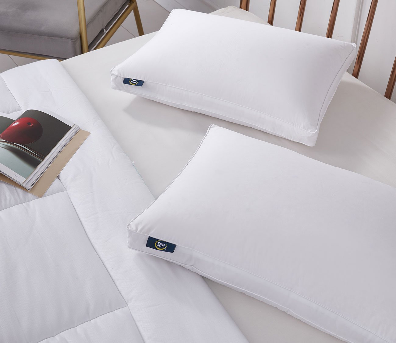 Serta Tencel Cotton European Down Pillow 3 Serta Tencel Cotton European Down Pillow