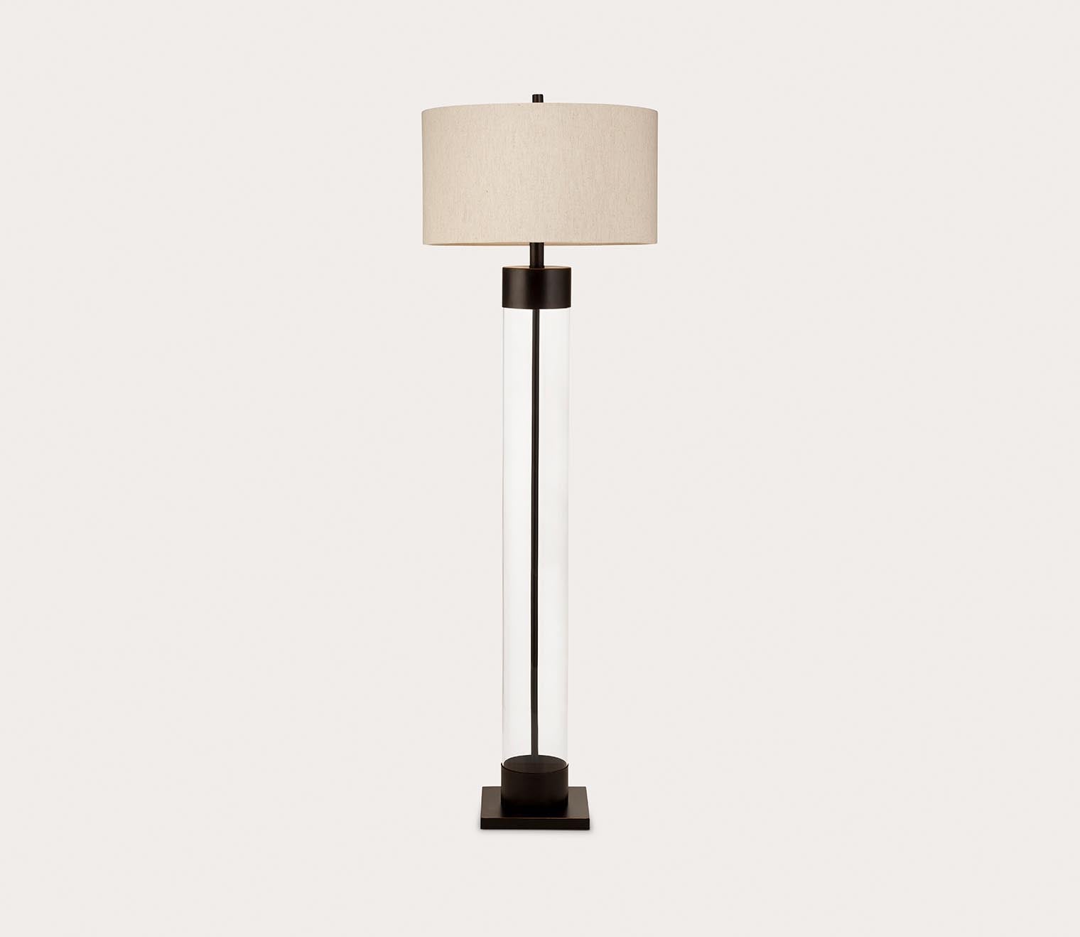 Bassett Mirror Haines Glass Floor Lamp