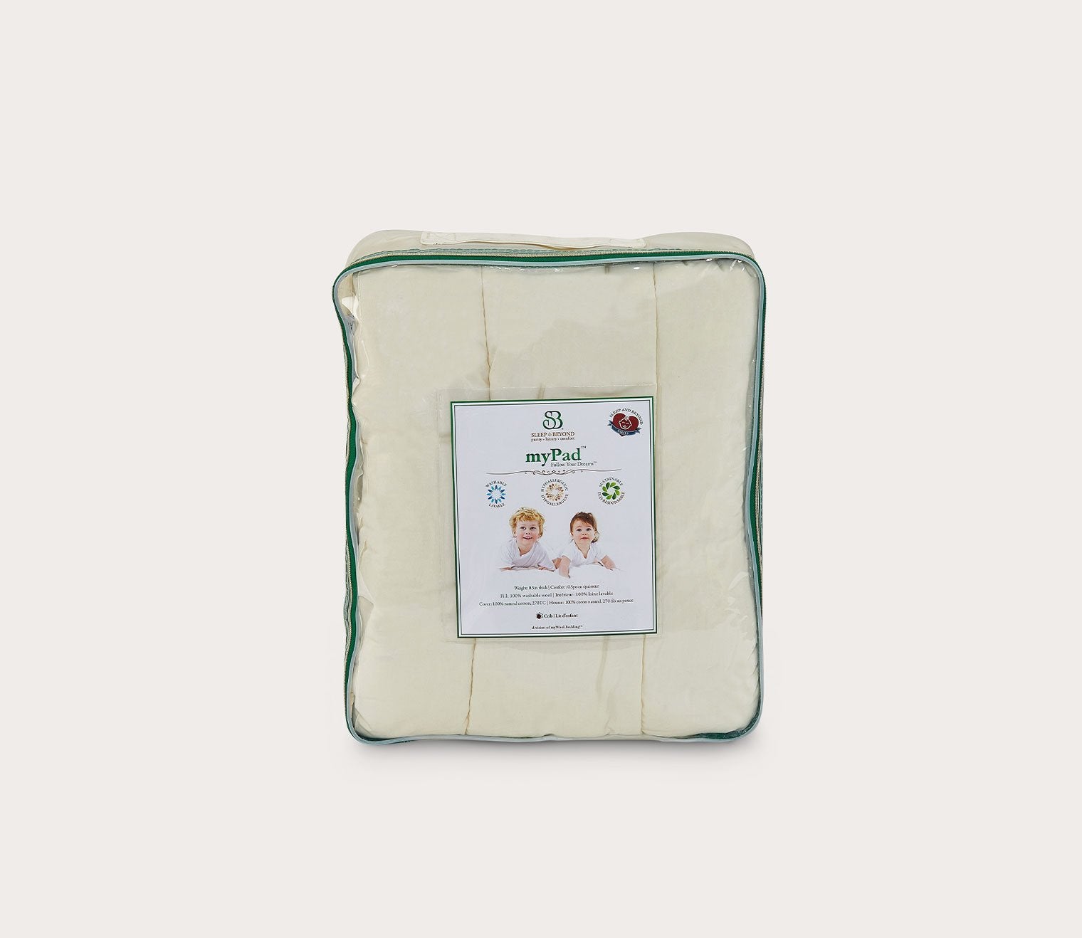 Sleep & Beyond myPad® Wool Mattress Pad 3 Sleep & Beyond myPad® Wool Mattress Pad