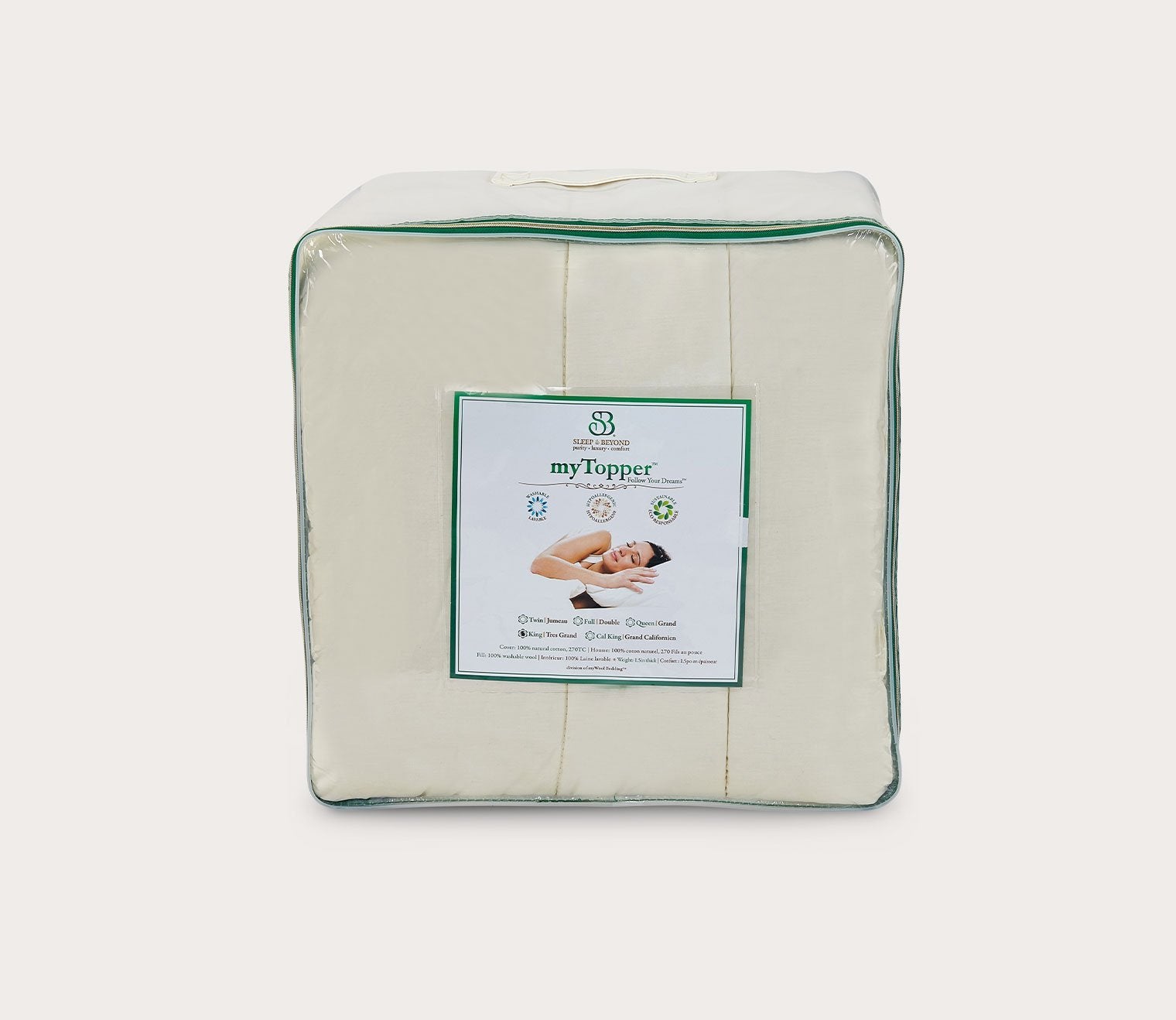 Sleep & Beyond myTopper® Wool Mattress Topper 3 Sleep & Beyond myTopper® Wool Mattress Topper