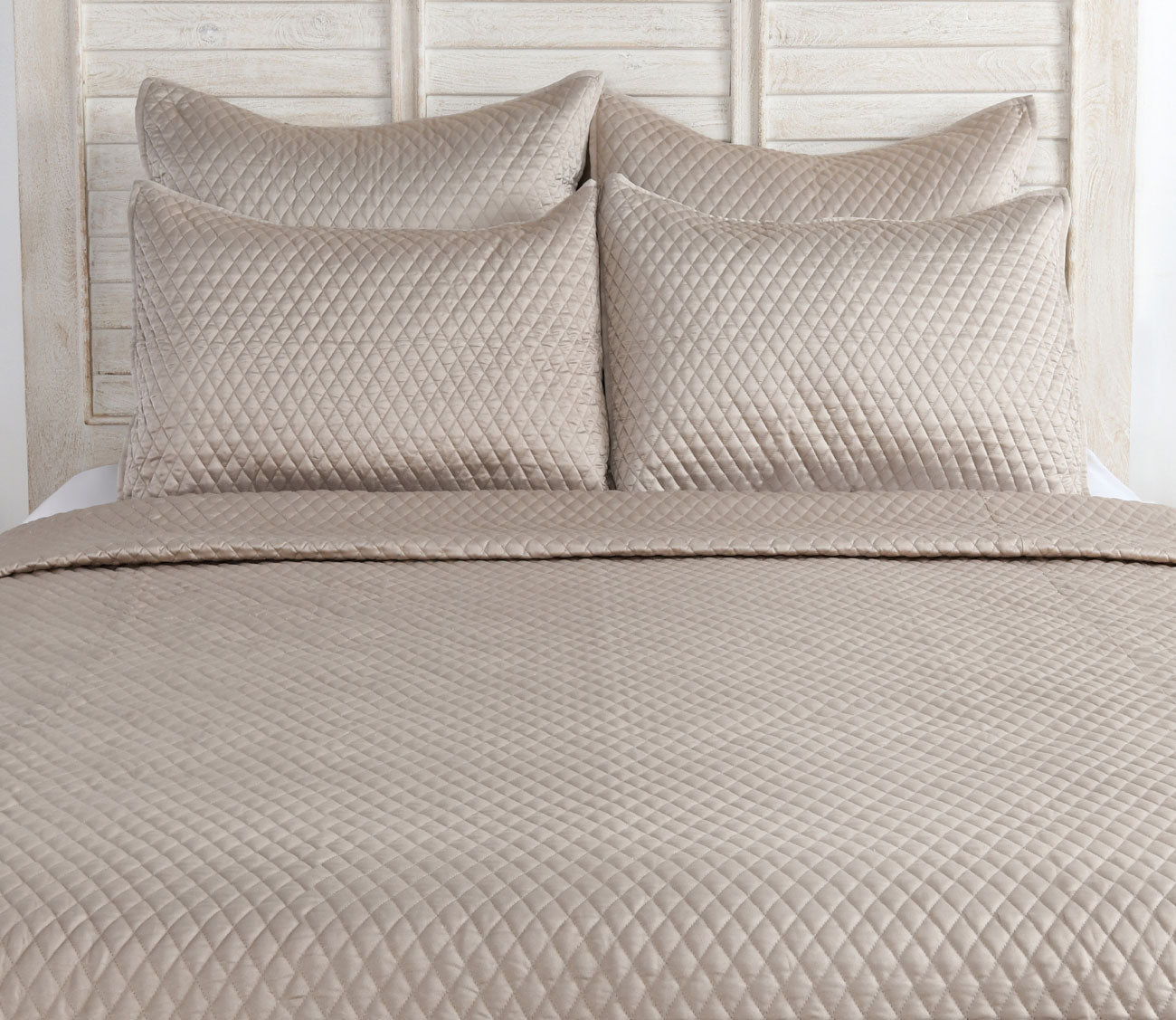 Villa by Classic Home Diamond Pebble Sateen Quilted Pillow Sham 5 Villa by Classic Home Diamond Pebble Sateen Quilted Pillow Sham