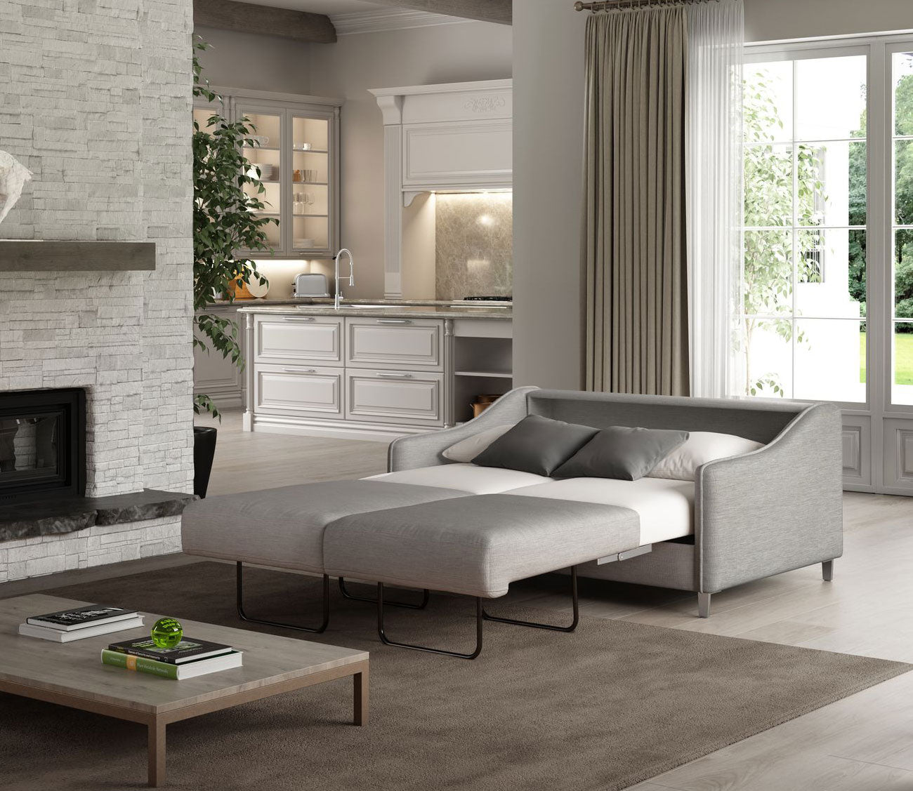 Luonto Ethos Full XL Sleeper Loveseat 3 Luonto Ethos Full XL Sleeper Loveseat