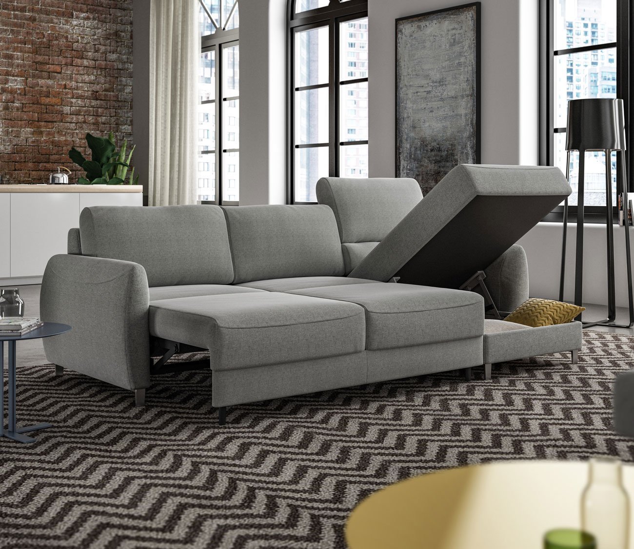 Luonto Delta Loveseat Chaise Sleeper Sofa 3 Luonto Delta Loveseat Chaise Sleeper Sofa
