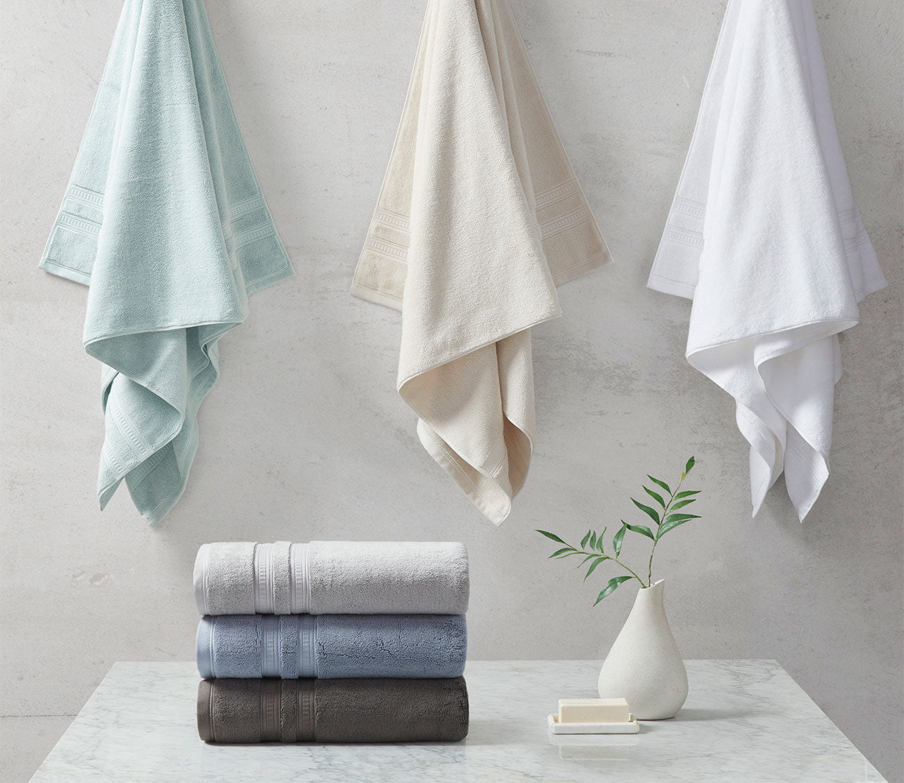 Beautyrest Plume Feather Touch Antimicrobial Cotton 6-Piece Towel Set