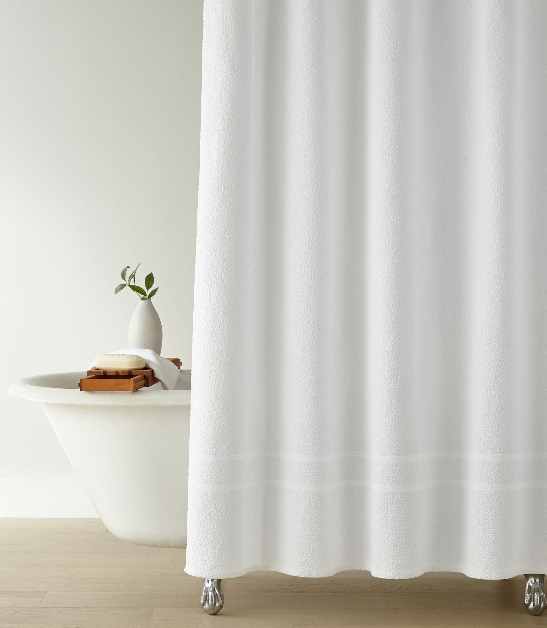 Montauk Matelassé Shower Curtain 6 Montauk Matelassé Shower Curtain