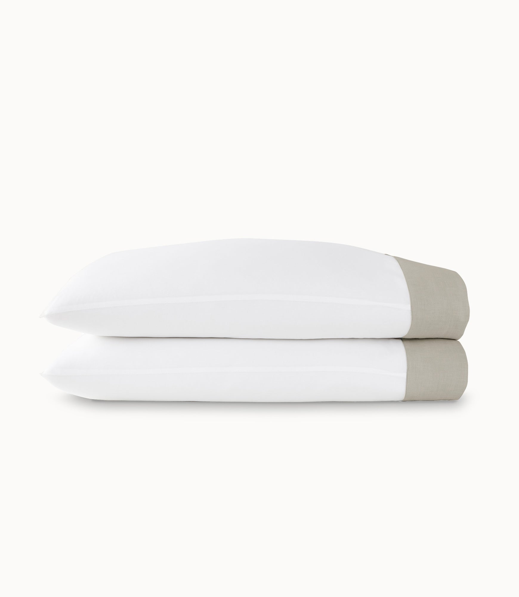 Mandalay Linen Cuff Percale Pillowcases