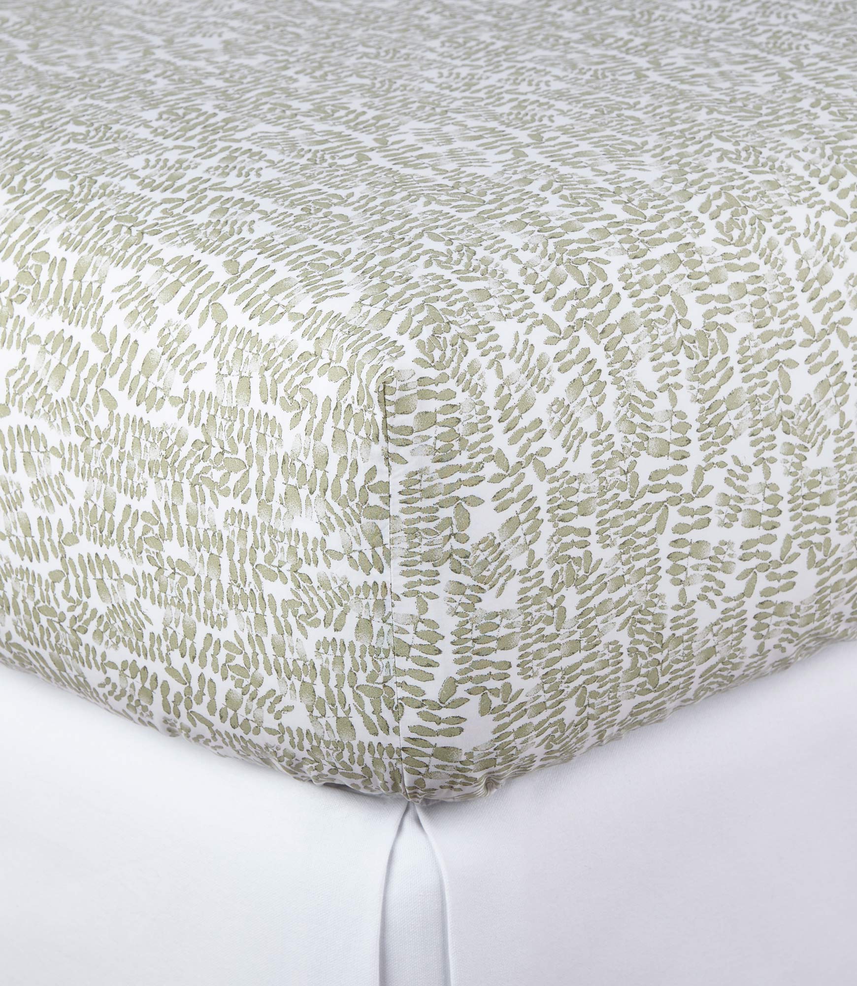 Fern Percale Fitted Sheet