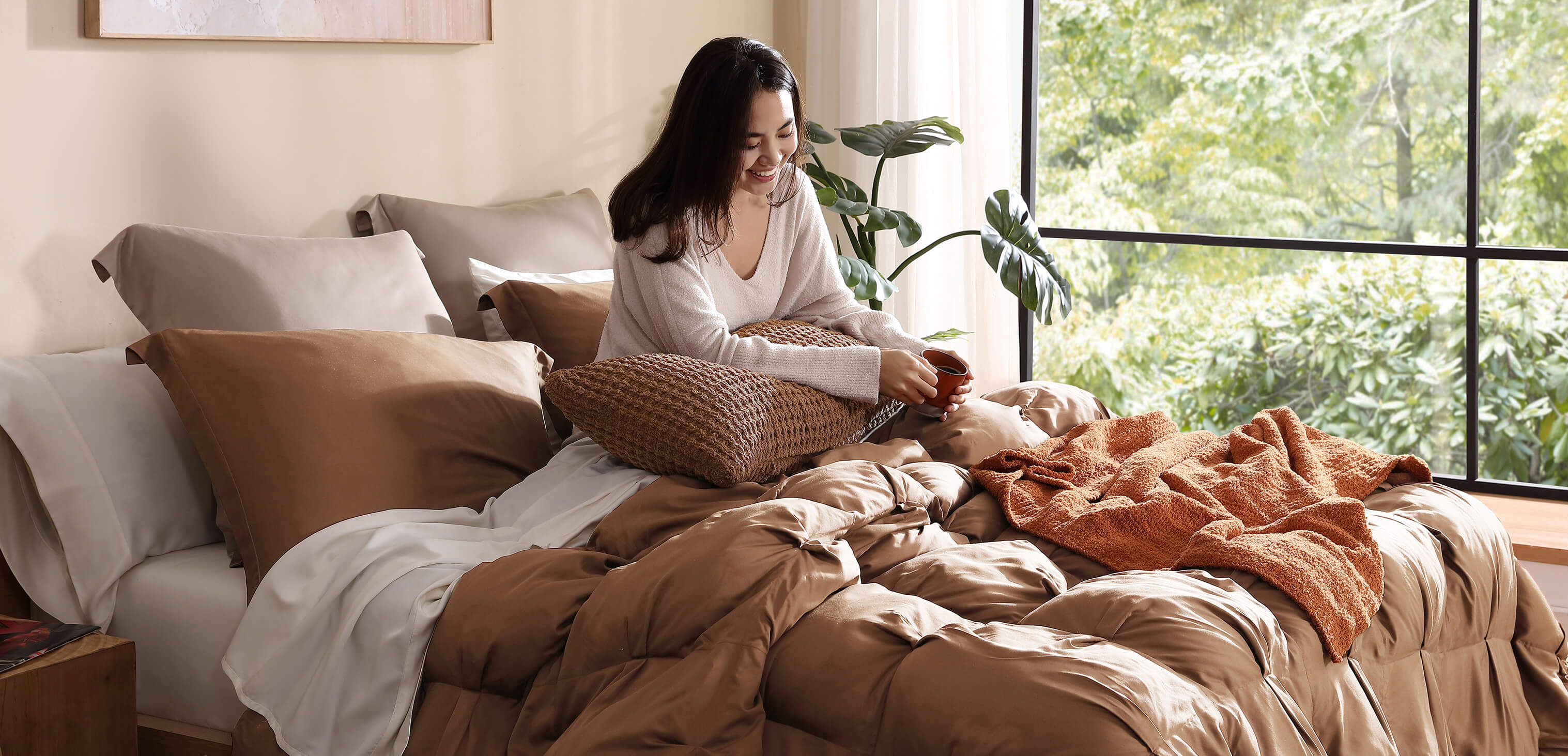 Natural Premium Bamboo Sham Set 15 Natural Premium Bamboo Sham Set