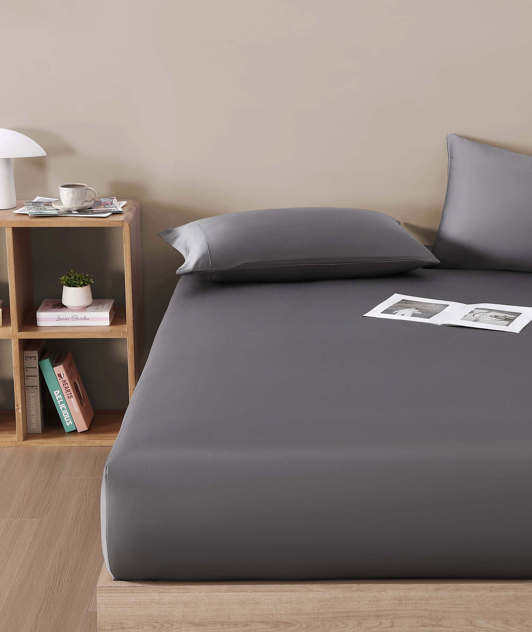 Natural Premium Bamboo Fitted Sheet 18 Natural Premium Bamboo Fitted Sheet
