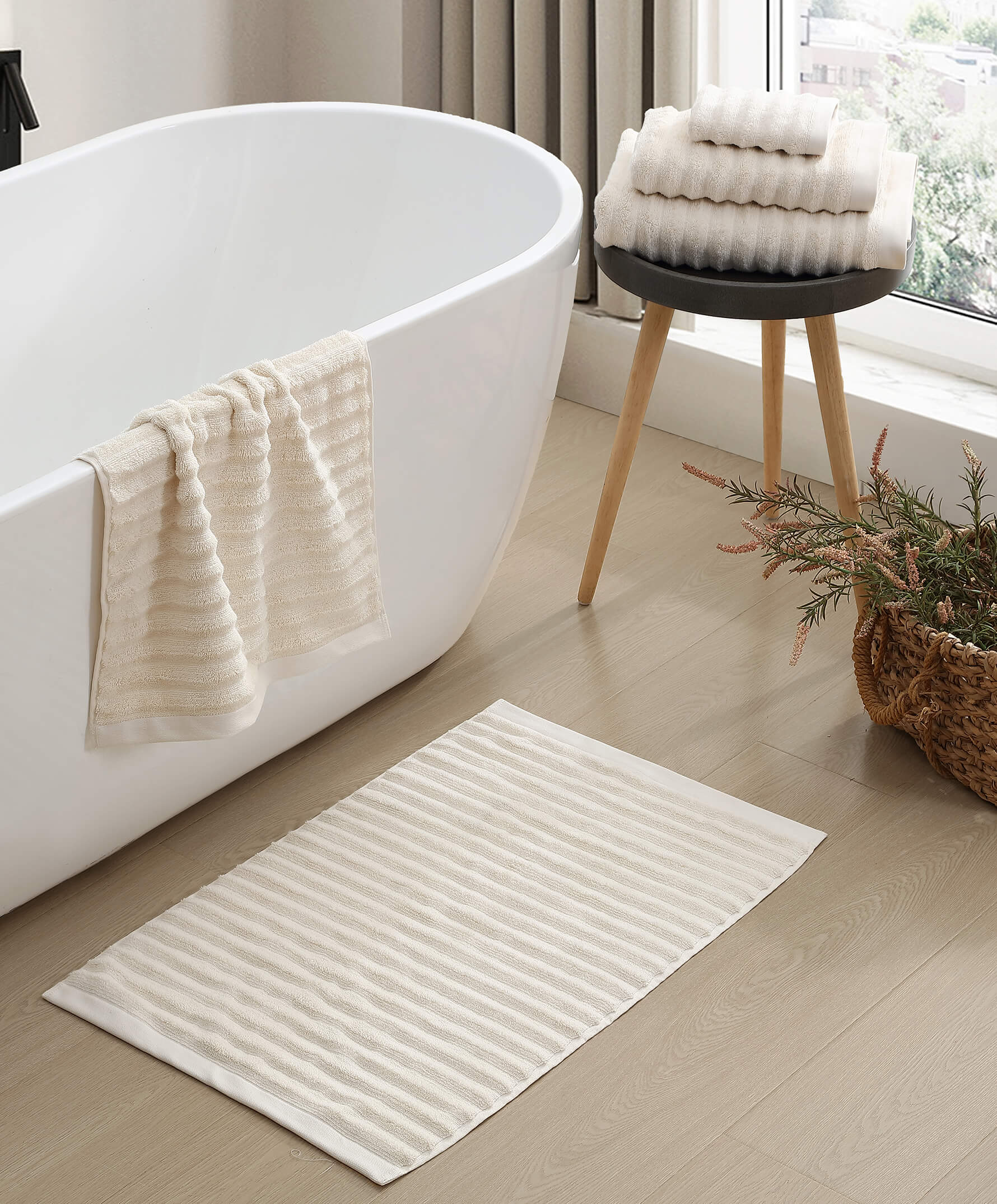 Turkish Cotton Rib Towel Set 14 Turkish Cotton Rib Towel Set