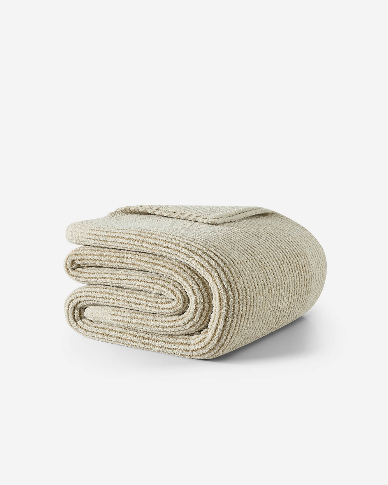 Two-Tone Ribbed Bed Blanket