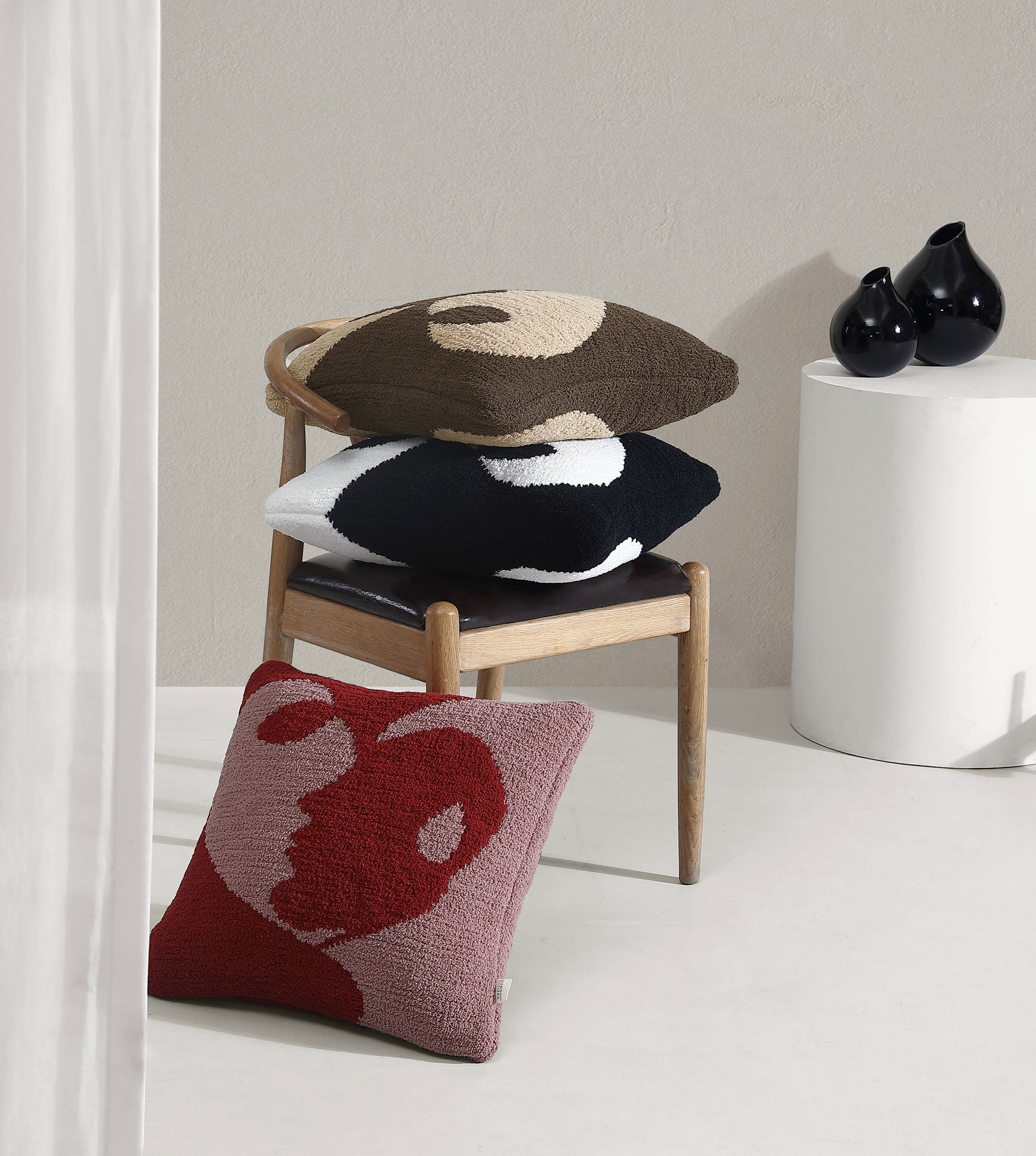 Faces II Throw Pillow 7 Faces II Throw Pillow