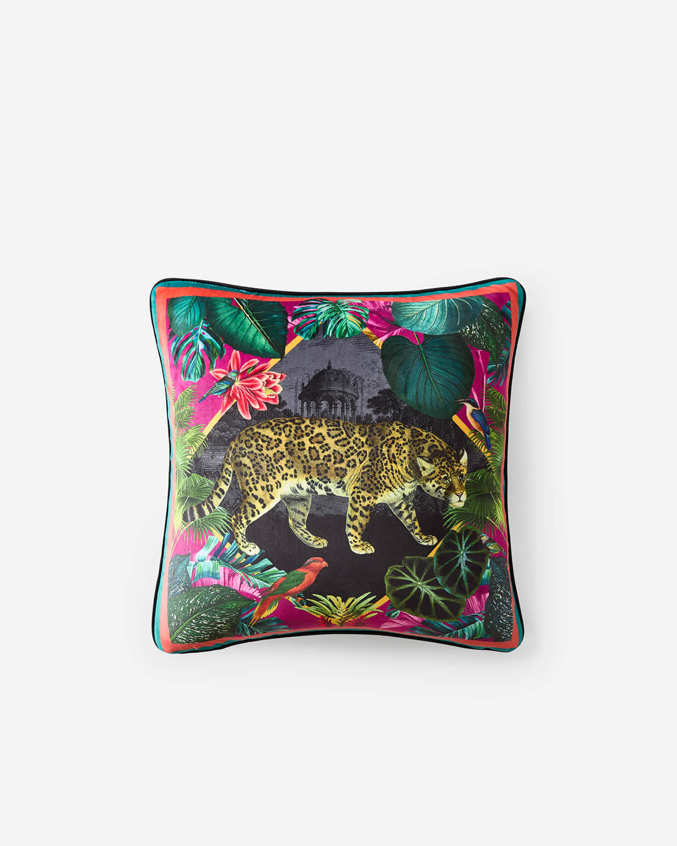 Vintage Leopard Throw Pillow