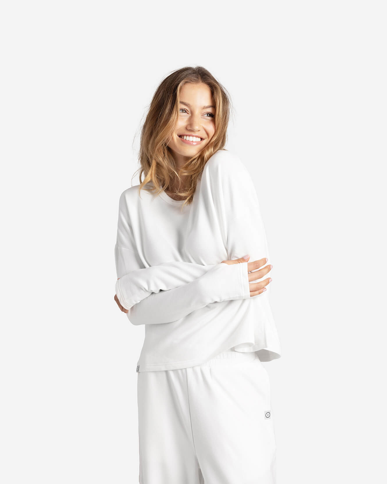 Organic French Terry Long-Sleeved Top