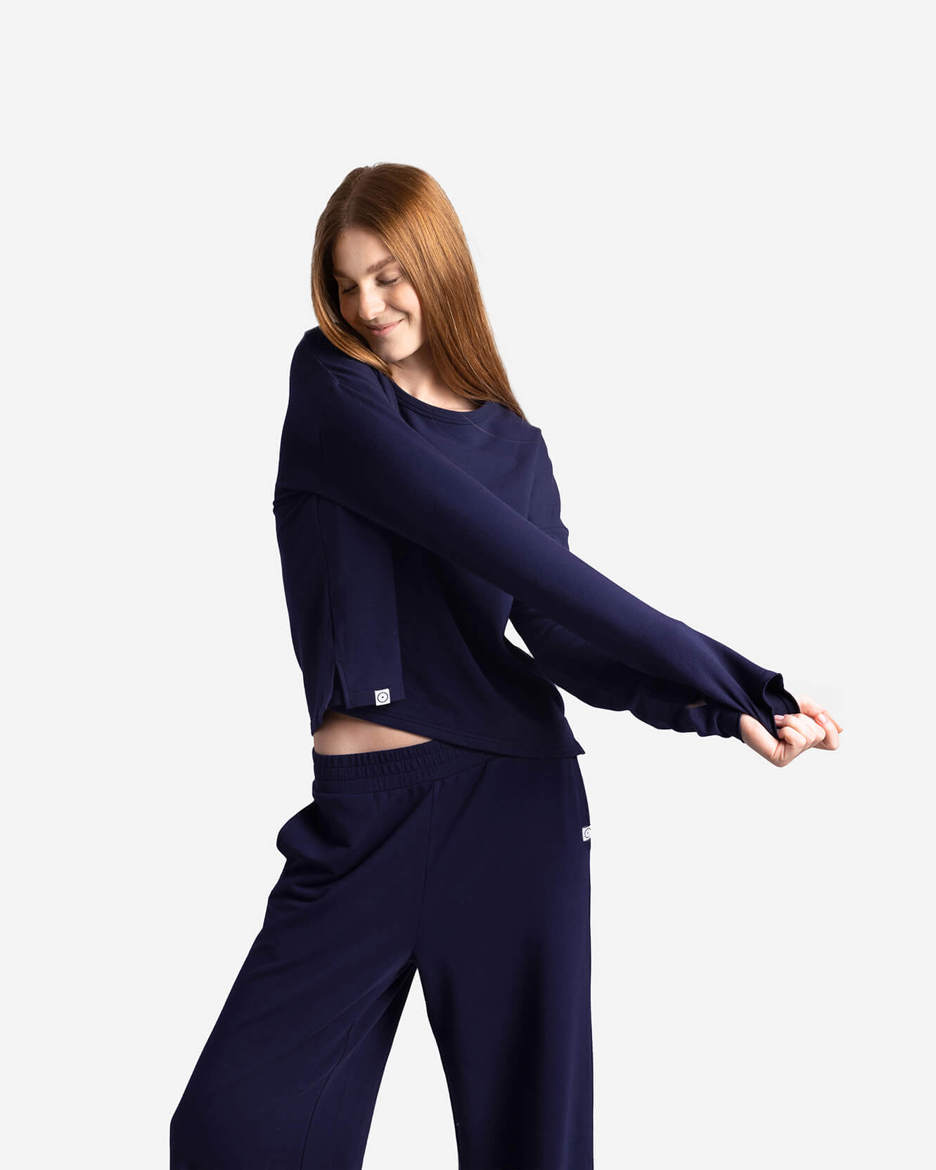 Organic French Terry Long-Sleeved Top 8 Organic French Terry Long-Sleeved Top