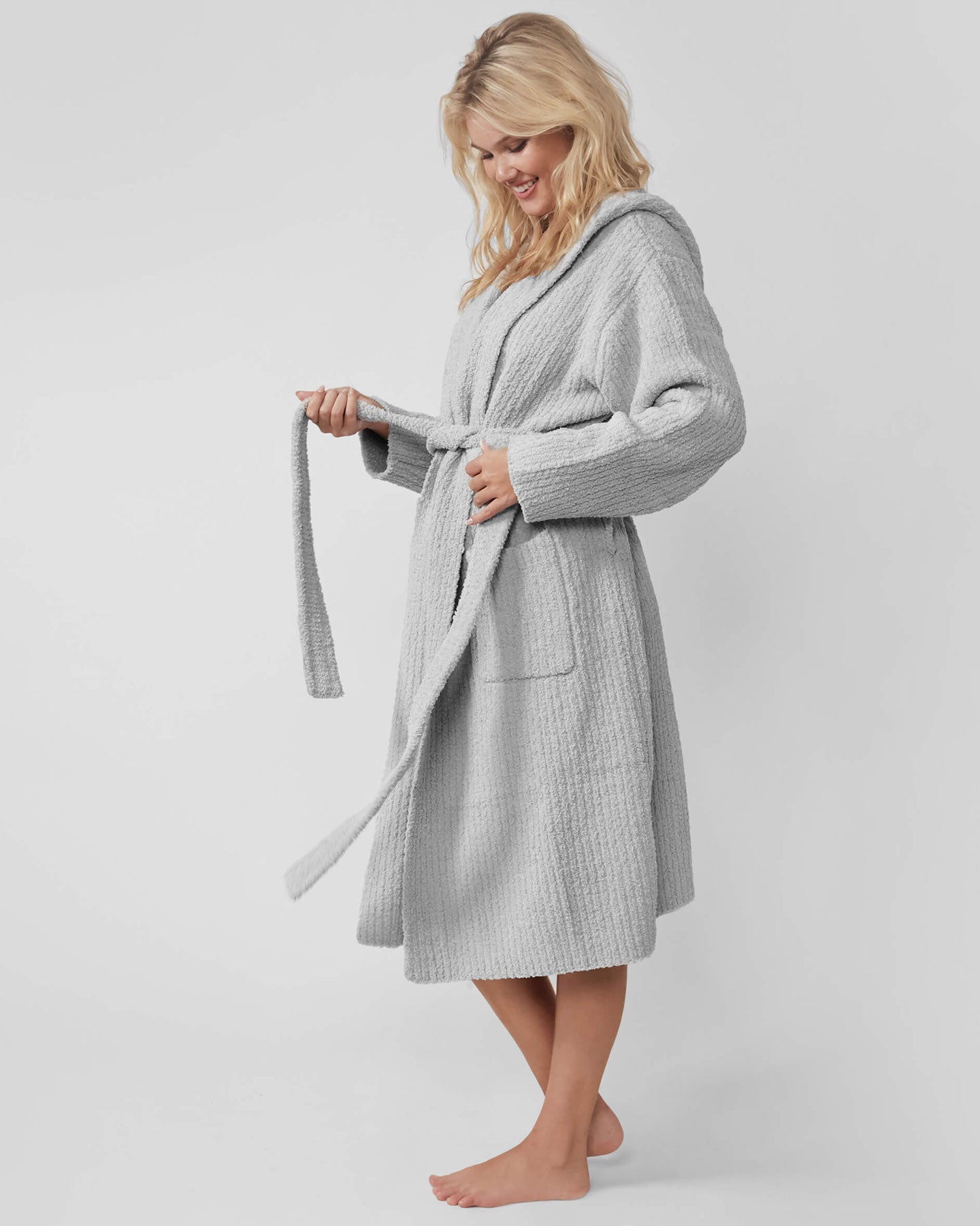 Ribbed Hooded Robe 18 Ribbed Hooded Robe