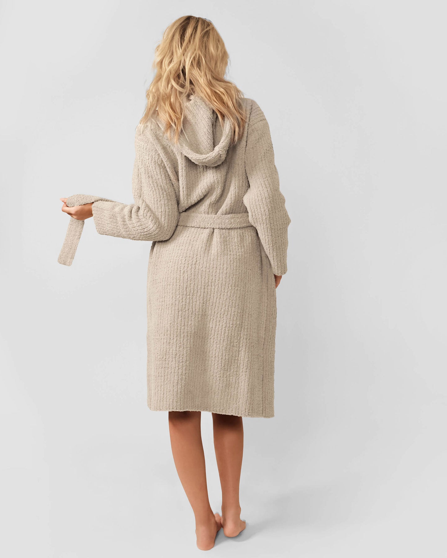 Ribbed Hooded Robe 5 Ribbed Hooded Robe