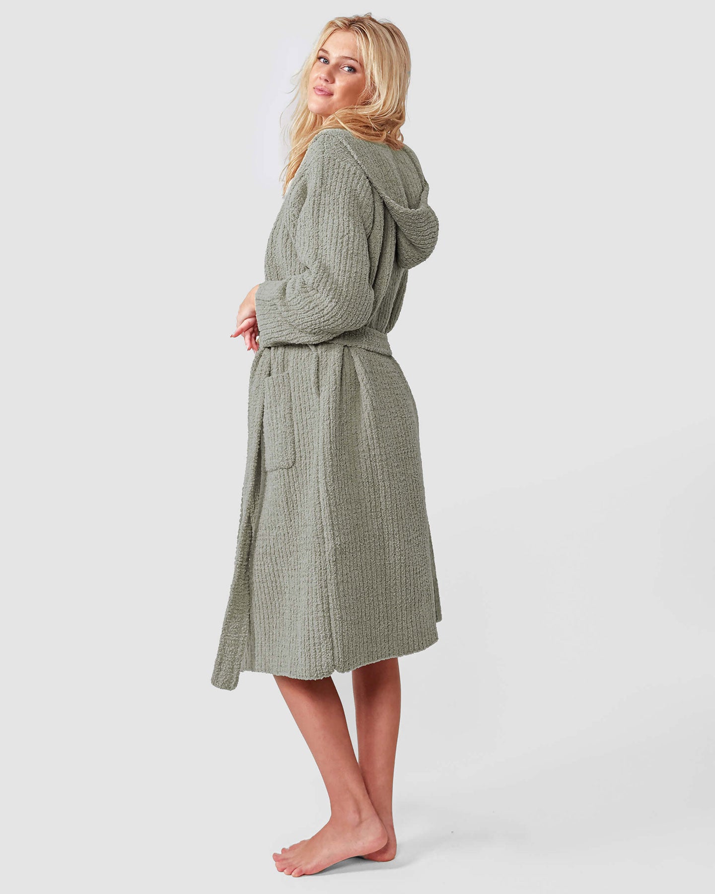 Ribbed Hooded Robe 10 Ribbed Hooded Robe