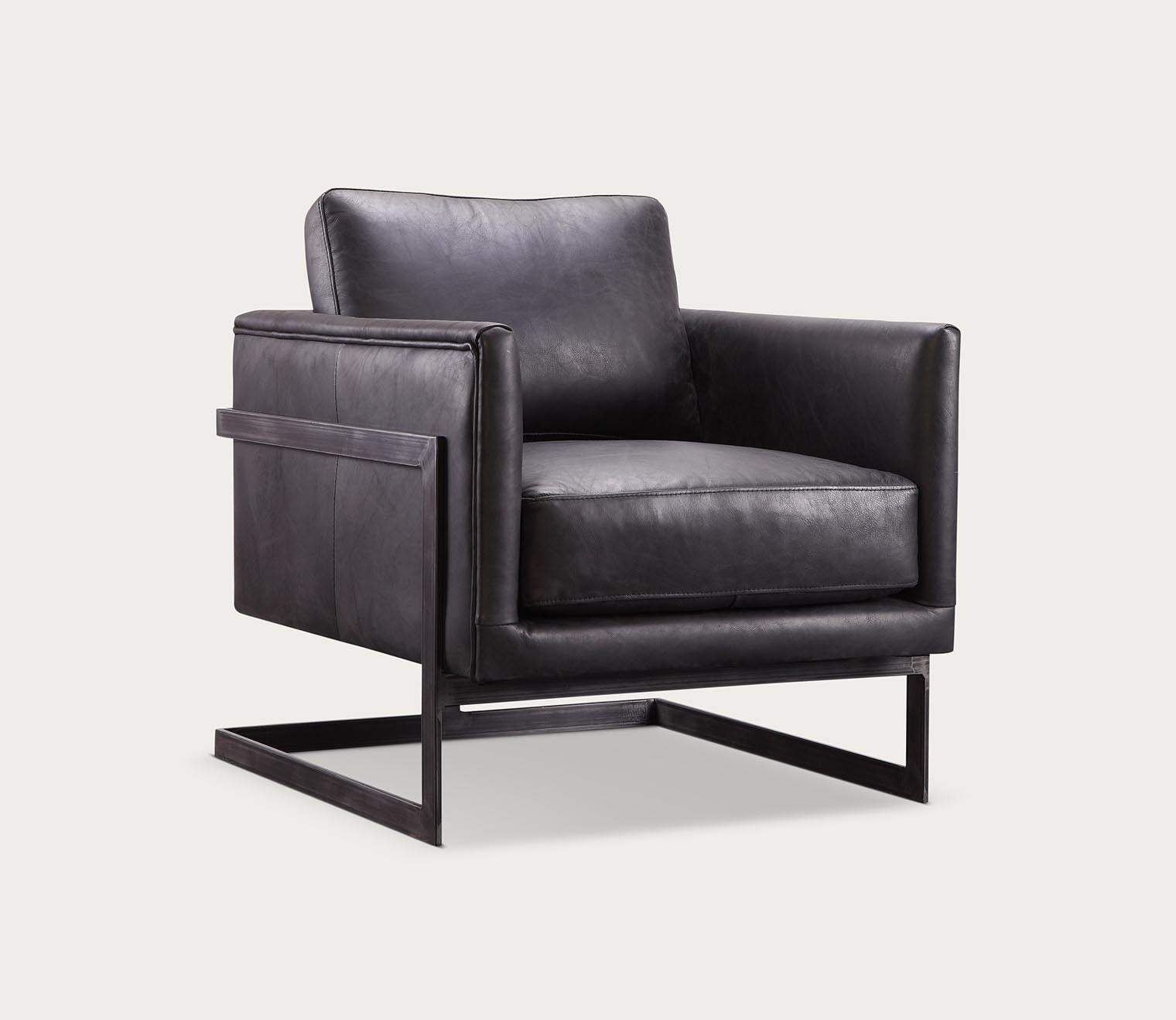 Moe's Furniture Luxley Iron Frame Upholstered Club Chair 11 Moe's Furniture Luxley Iron Frame Upholstered Club Chair