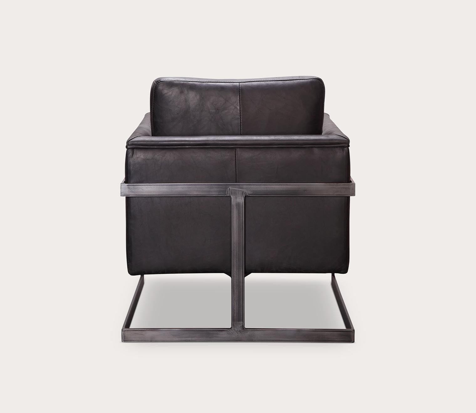 Moe's Furniture Luxley Iron Frame Upholstered Club Chair 12 Moe's Furniture Luxley Iron Frame Upholstered Club Chair