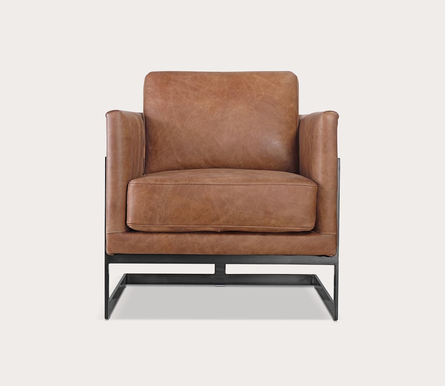 Moe's Furniture Luxley Iron Frame Upholstered Club Chair 3 Moe's Furniture Luxley Iron Frame Upholstered Club Chair