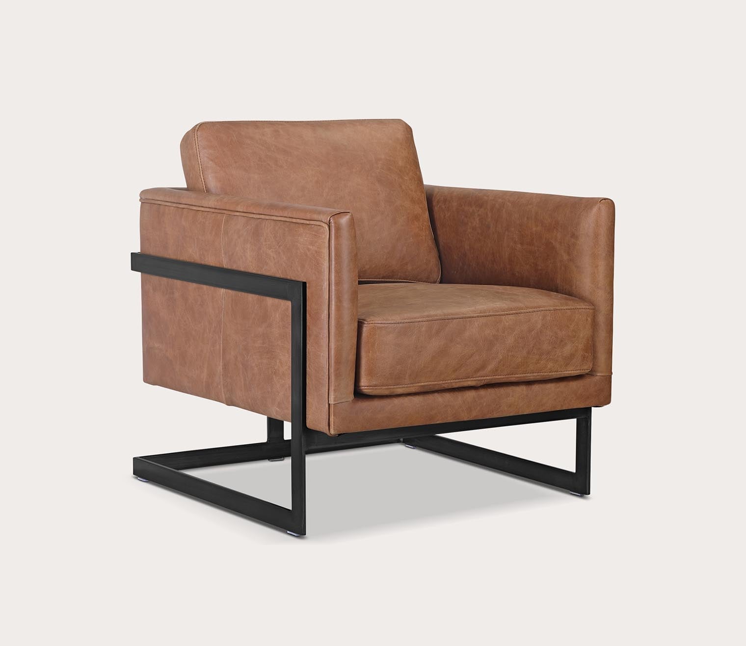 Moe's Furniture Luxley Iron Frame Upholstered Club Chair 4 Moe's Furniture Luxley Iron Frame Upholstered Club Chair