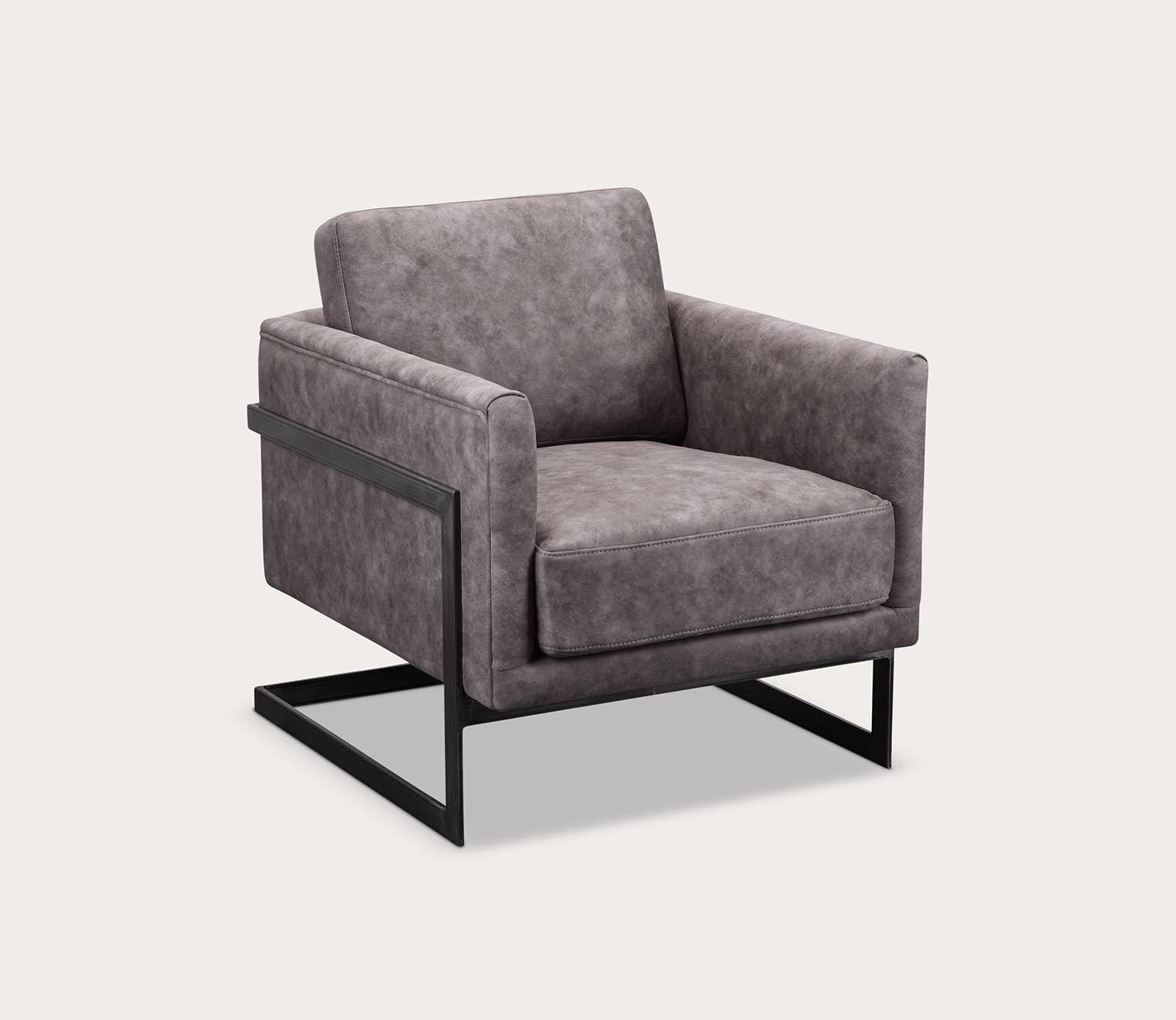 Moe's Furniture Luxley Iron Frame Upholstered Club Chair 8 Moe's Furniture Luxley Iron Frame Upholstered Club Chair