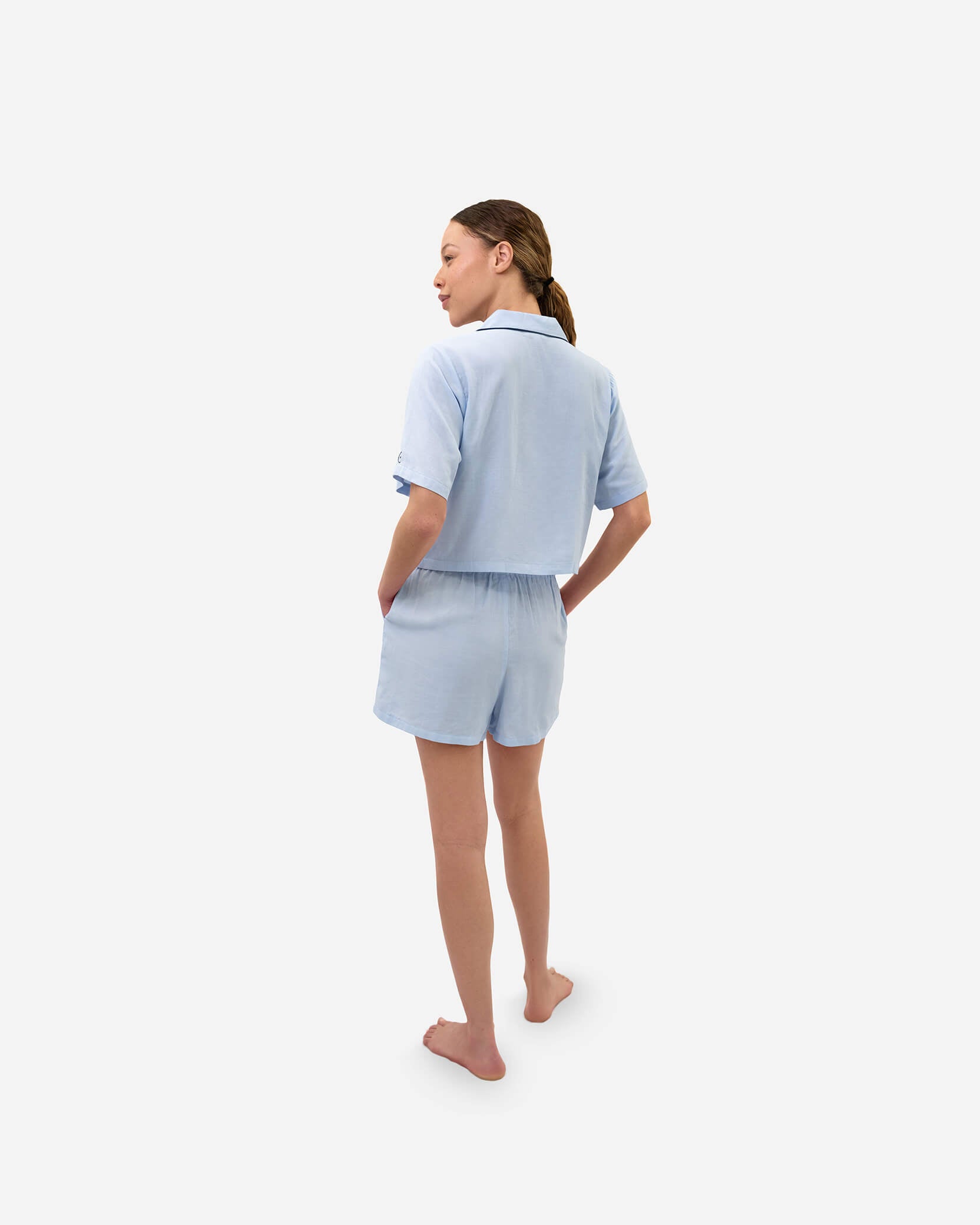 Woven Cotton Short PJ Set 13 Woven Cotton Short PJ Set