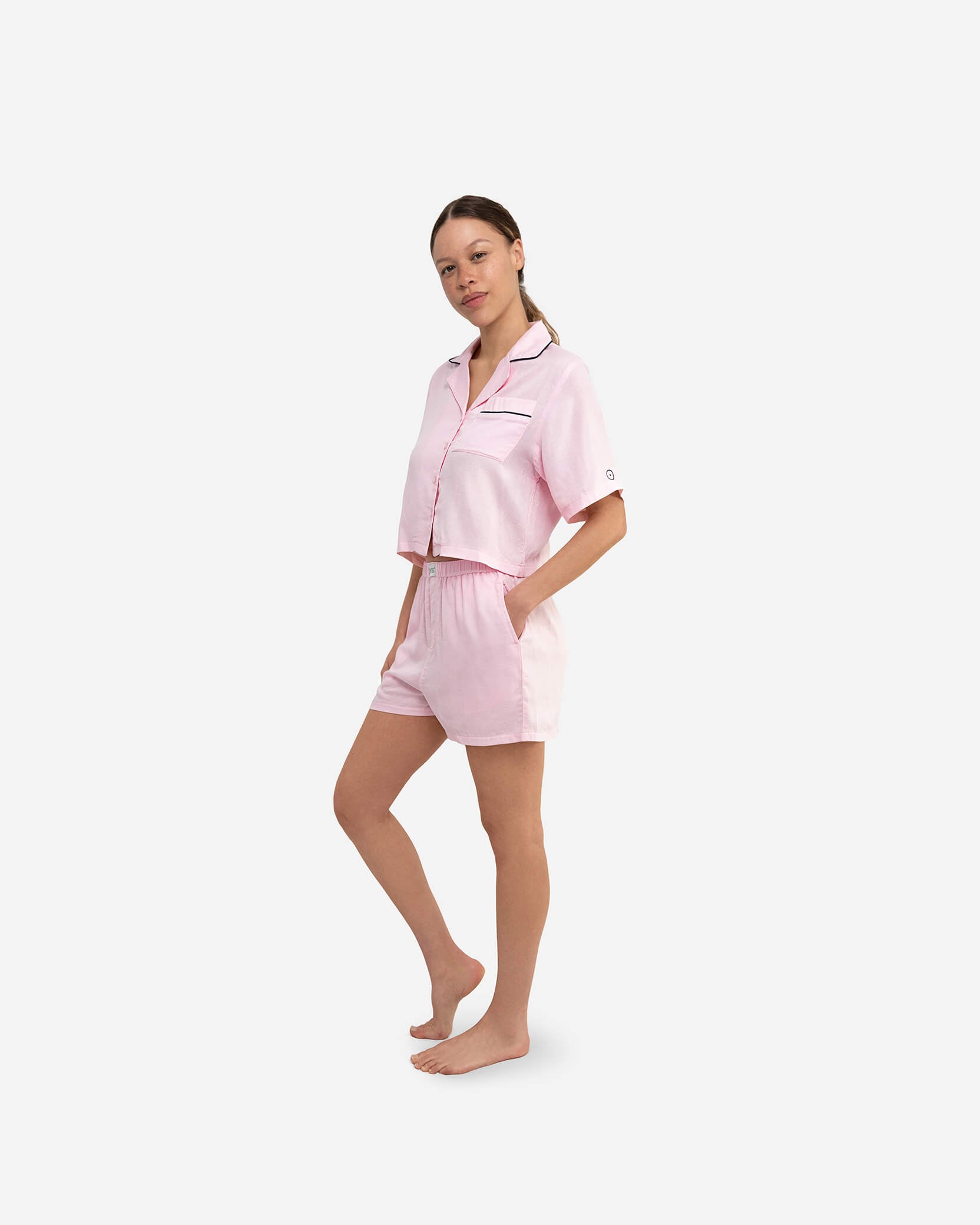 Woven Cotton Short PJ Set 16 Woven Cotton Short PJ Set