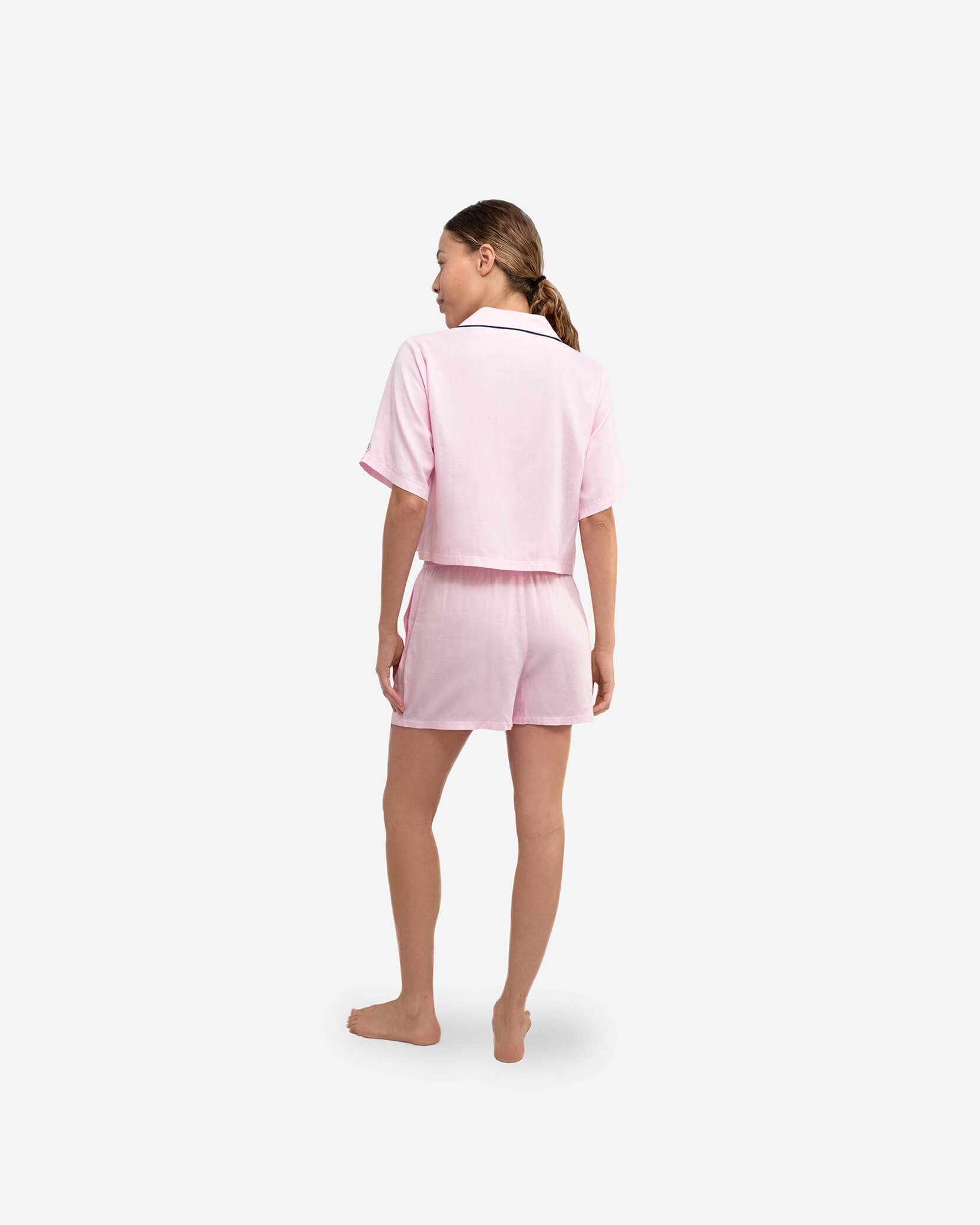 Woven Cotton Short PJ Set 19 Woven Cotton Short PJ Set