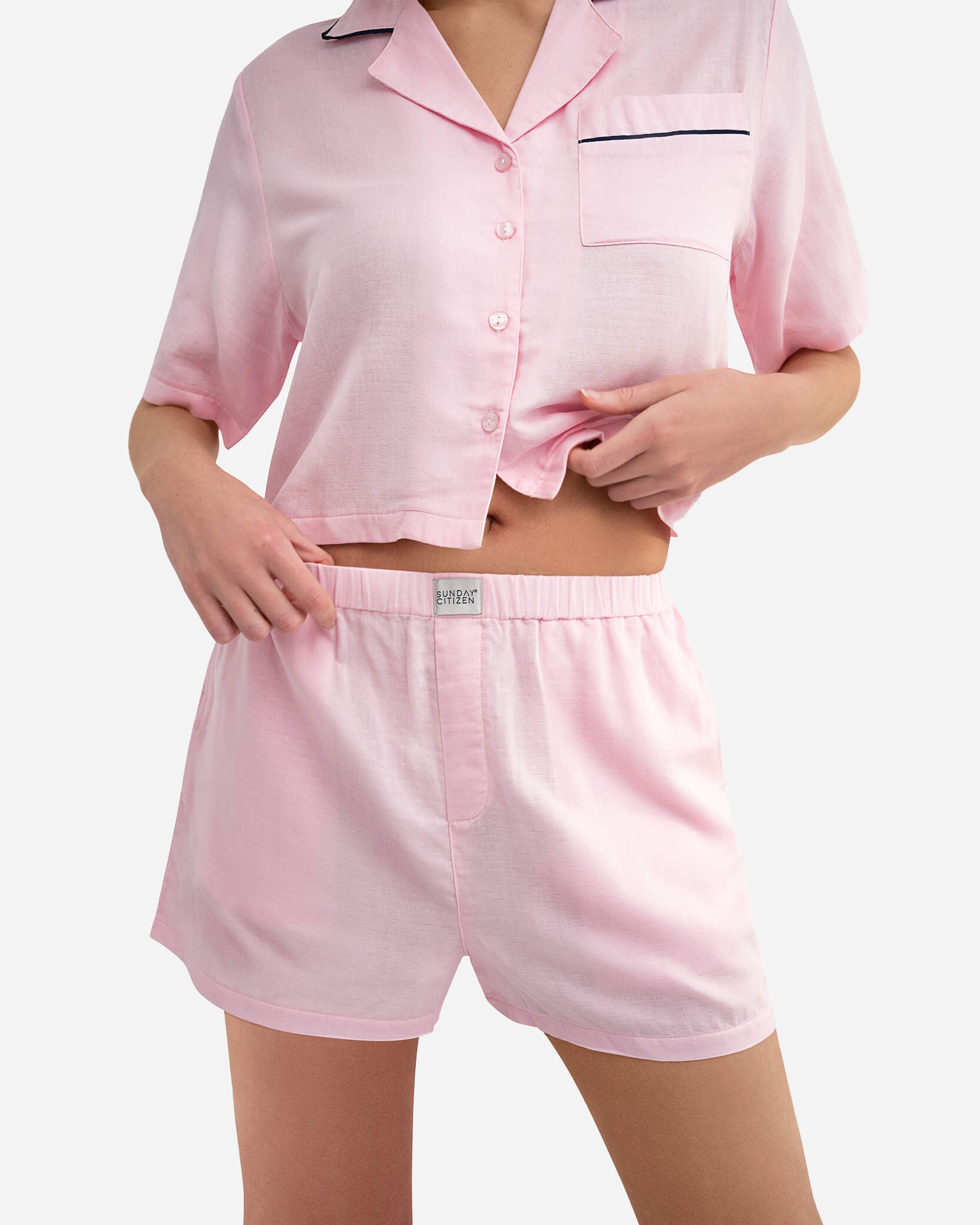 Woven Cotton Short PJ Set 21 Woven Cotton Short PJ Set